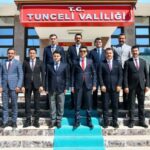TUNCELİ VALİSİ ŞEFİK AYGÖL, VALİ YARDIMCILARI, KAYMAKAM MEHMET ANIL ÇOLAK VE KAYMAKAMLAR