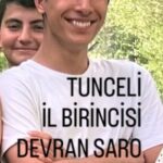 DEVRAN SARO-TUNCELİ YGS İL BİRİNCİSİ