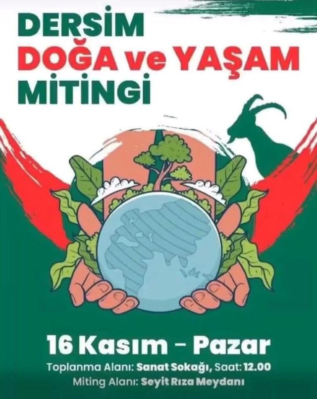DERSİM DOĞA MİTİNGİ-AFİŞ