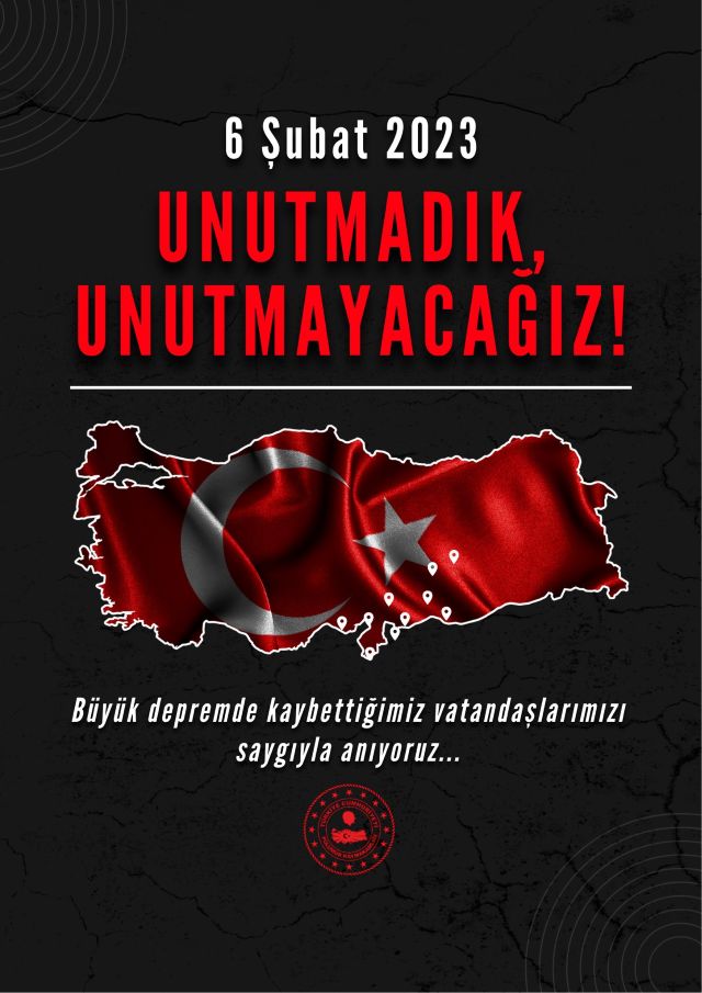 6 ŞUBAT DEPREMİ-PÜLÜMÜR KAYMAKAMLIĞI ANMA