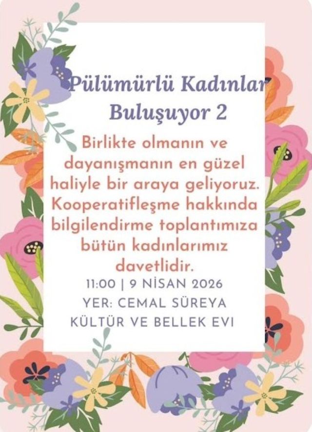 PÜLÜMÜRLÜ KADINLAR BULUŞMASI