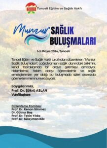 TUNCELİ EĞİTİM VAKFI-MUNZUR SAĞLIK BULUŞMALARI-DAVET